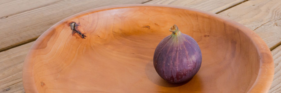 Coupe à fruit en bois