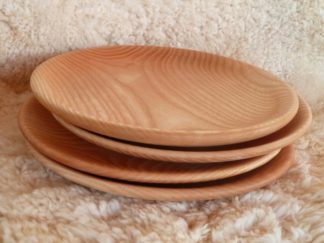 Lot de 4 assiettes en frêne