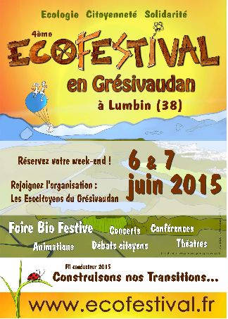 Ecofestival en Grésivaudan à Lumbin (Isère) les 6 et 7 juin 2015