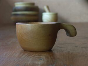 Kuksa en bois d'érable, fabrication artisanale, pièce unique