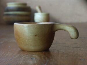 Kuksa en bois d'érable, fabrication artisanale, pièce unique