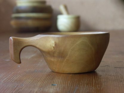 Kuksa en bois érable, fabrication artisanale française, pièce unique