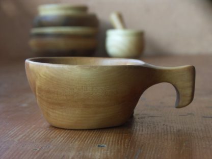 Kuksa en bois érable, fabrication artisanale française, pièce unique