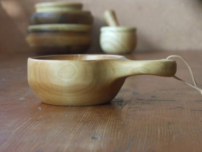 Kuksa en bois érable, fabrication artisanale française, pièce unique