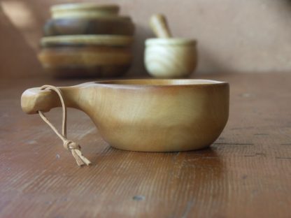 Kuksa en bois érable, fabrication artisanale française, pièce unique