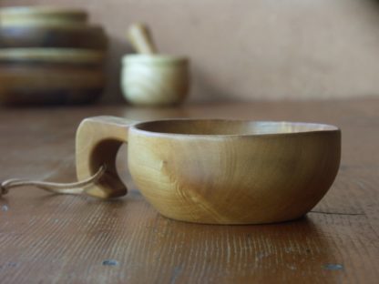 Kuksa en bois érable, fabrication artisanale française, pièce unique