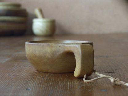 Kuksa en bois érable, fabrication artisanale française, pièce unique