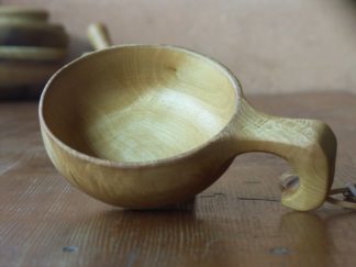 Kuksa en bois érable, fabrication artisanale française, pièce unique