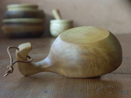 Kuksa en bois érable, fabrication artisanale française, pièce unique