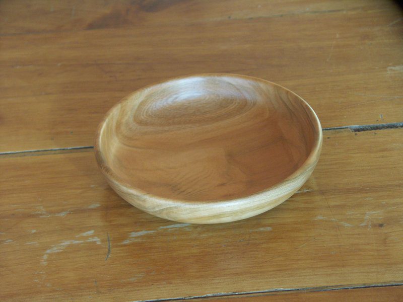 Petite assiette en cerisier – Image 2