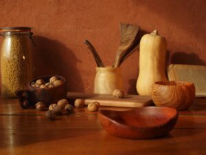 Assiette creuse en poirier - 20cm 995