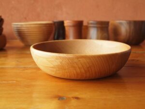 Assiette en hêtre