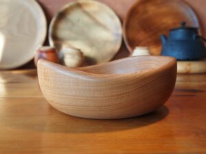 Assiette creuse en hêtre - 19cm 946
