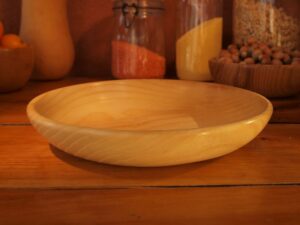 Assiette creuse en frêne 898