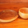 Assiette en noyer et son bol en érable – Image 6