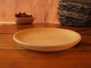Assiette plate en érable