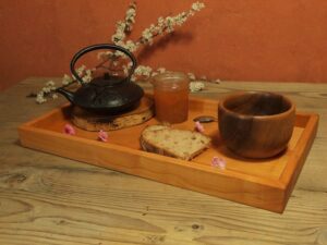 Plateau en merisier