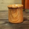 Verre en bois de frêne olivier ondé – Taille bébé – Image 3