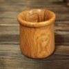 Verre en bois de frêne olivier ondé – Taille bébé – Image 4