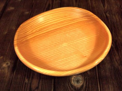 Assiette mi-creuse en frêne-olivier – Image 2