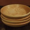 4 assiette mi-creuses en frêne
