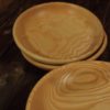 4 assiette mi-creuses en frêne – Image 7