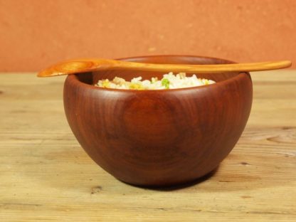 Cuillère en bois pour manger (adulte) en merisier – Image 2