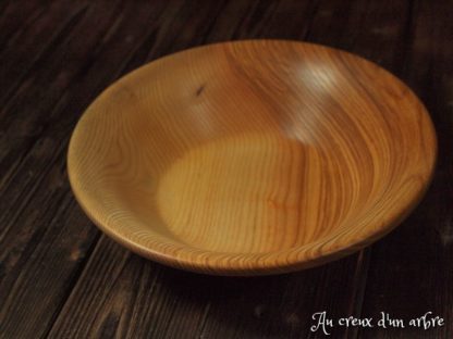 Assiette creuse en frêne olivier – Image 2
