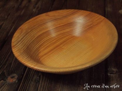 Assiette creuse en frêne olivier – Image 3