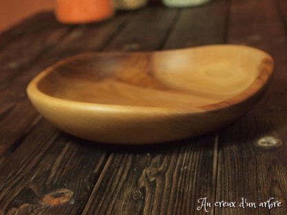 Assiette creuse en noyer – Image 2