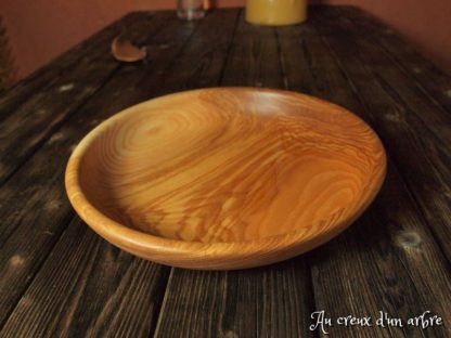 Assiette creuse en frêne-olivier – Image 3