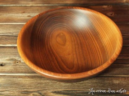 Assiette creuse en noyer – Image 2
