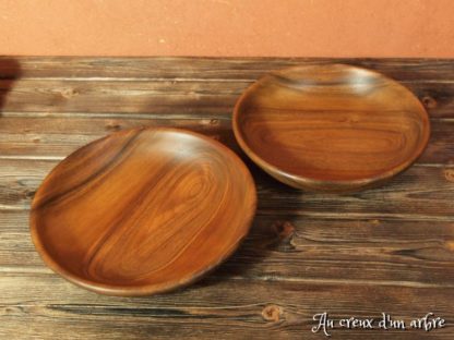 2 assiettes creuses en noyer – Image 7