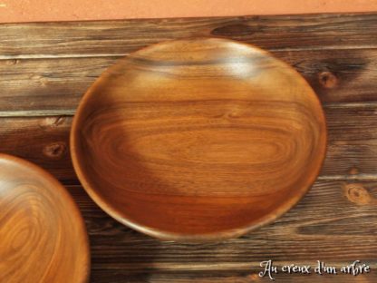 2 assiettes creuses en noyer – Image 6