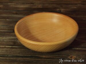 Assiette creuse en frêne 658