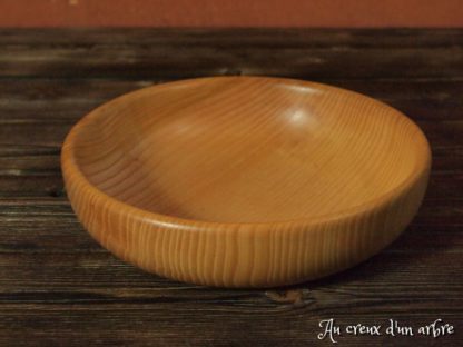 Assiette creuse en frêne