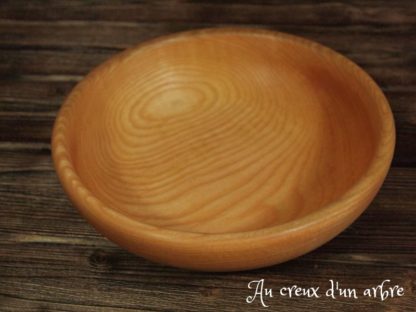 Assiette creuse en frêne