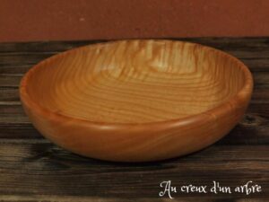 Assiette creuse en frêne 629