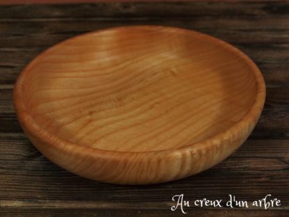 Assiette creuse en frêne – Image 2