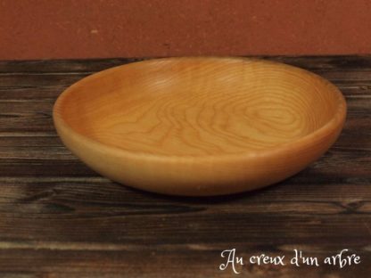 Assiette creuse en frêne