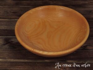 Assiette creuse en frêne 627