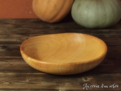 Assiette creuse en frêne