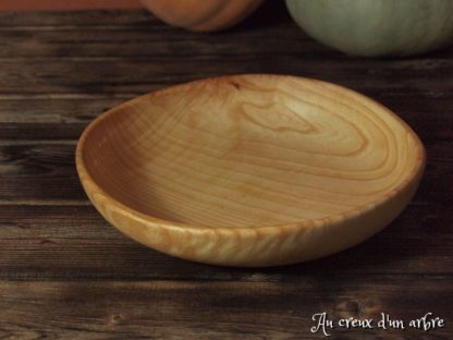 Assiette creuse en frêne – Image 2