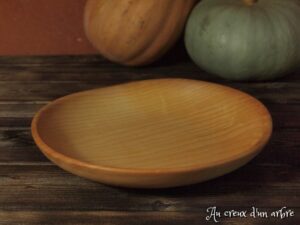 Assiette mi-creuse en frêne 640