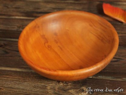 Assiette creuse en poirier – Image 3