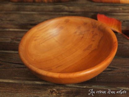 Assiette creuse en poirier – Image 4