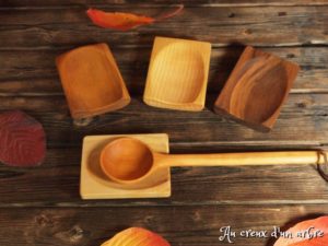 Repose cuillère en bois
