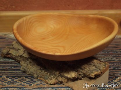 Assiette creuse en frêne