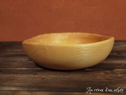 Assiette creuse en frêne