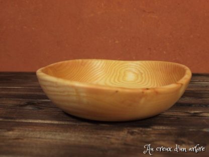 Assiette creuse en frêne